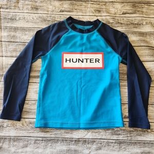 Hunter blue rash guard